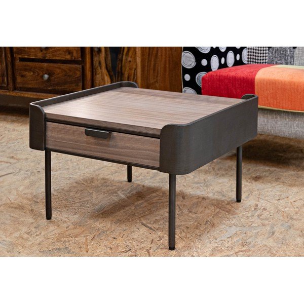 Pruun kuusepuidust diivanilaud 60x60 cm Toronto - Mauro Ferretti-image-1