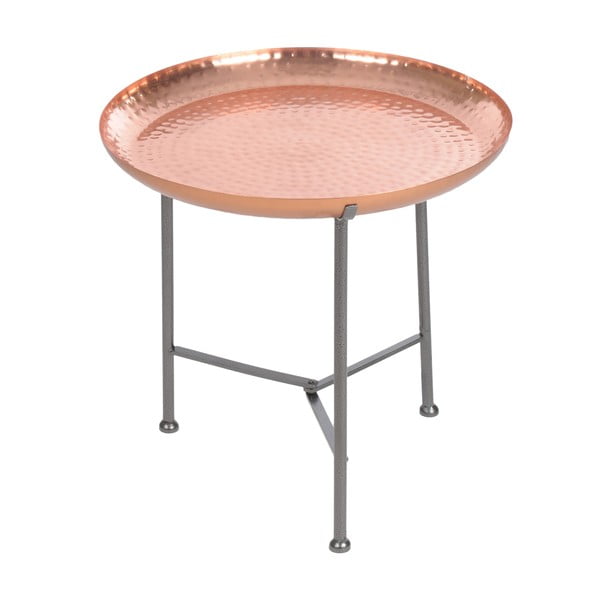 Odkládací stolek s tácem Copper Finish
