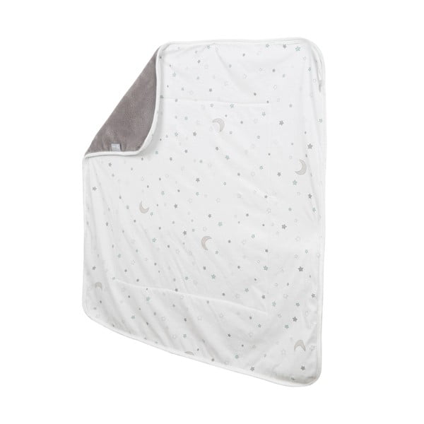 Valge-hall puuvillane beebitekk 80x80 cm Strenenzauber - Roba-image-3