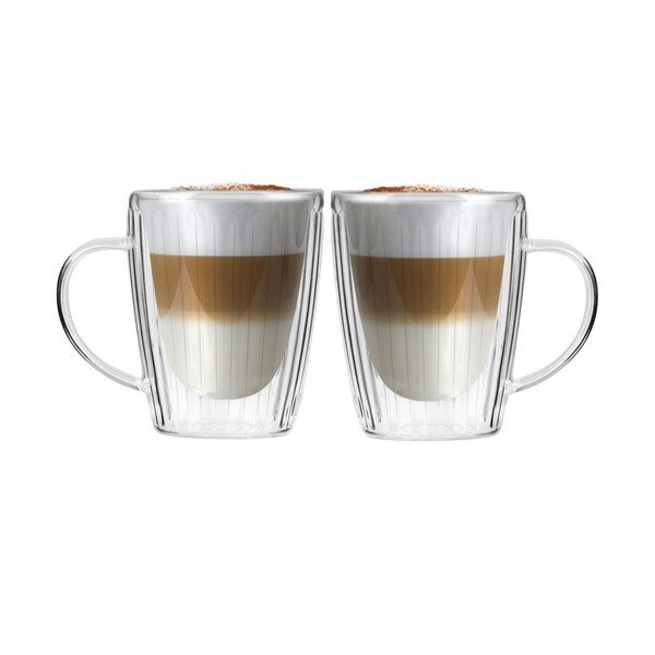2 klaasist kruusid cappuccino jaoks (250 ml) komplektis Livio Duo - Vialli Design