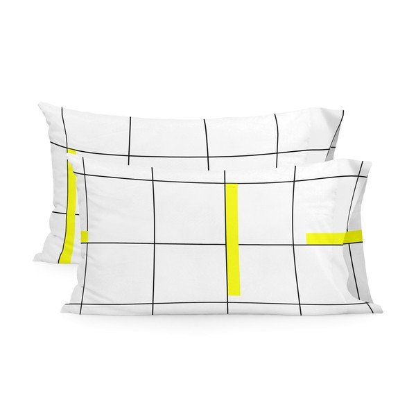 Puuvillased padjapüürid 2tk komplektis 50x75 cm Firefly - Blanc