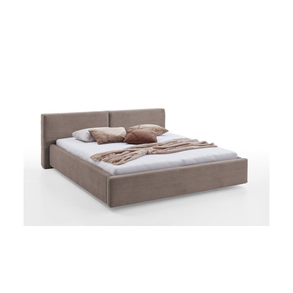 Helepruun kaheinimesevoodi koos panipaigaga 200x200 cm Cube - Meise Möbel-image-4