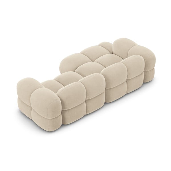  Beež sametist nurgadiivan (vasak nurk/laiendiga) Loretto – Cosmopolitan Design-image-4