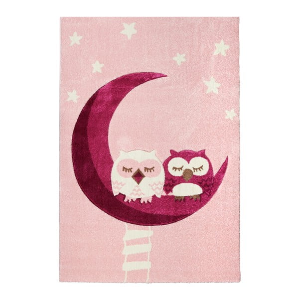 Dětský koberec Happy Rugs Pink Owls, 160 x 230 cm