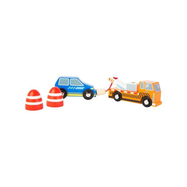 Dětský set servisních aut a dopravních značek Legler Tow-image-1