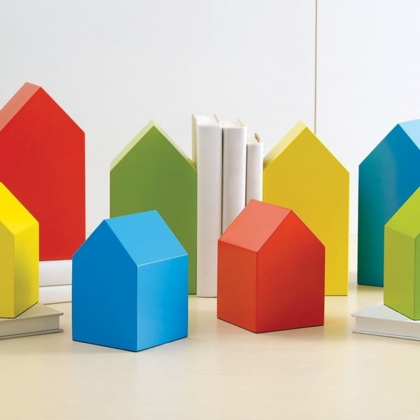 Sada 4 malých barevných domečků Design Ideas House