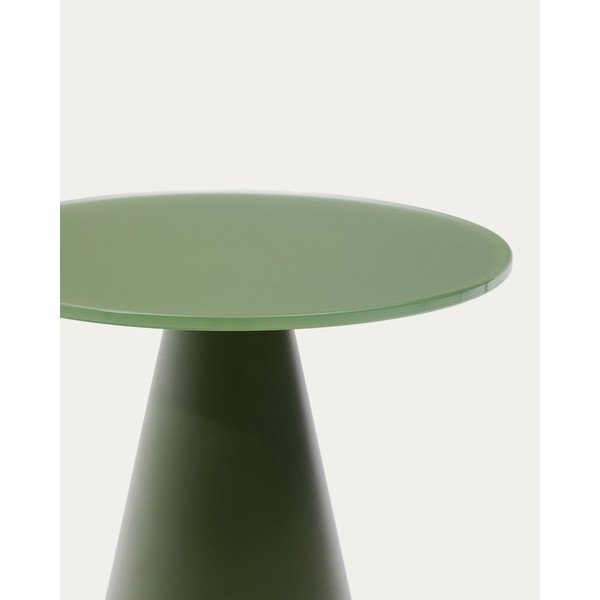 Ümmargune abilaud klaasist pealispinnaga ø 30 cm Wilshire - Kave Home-image-3