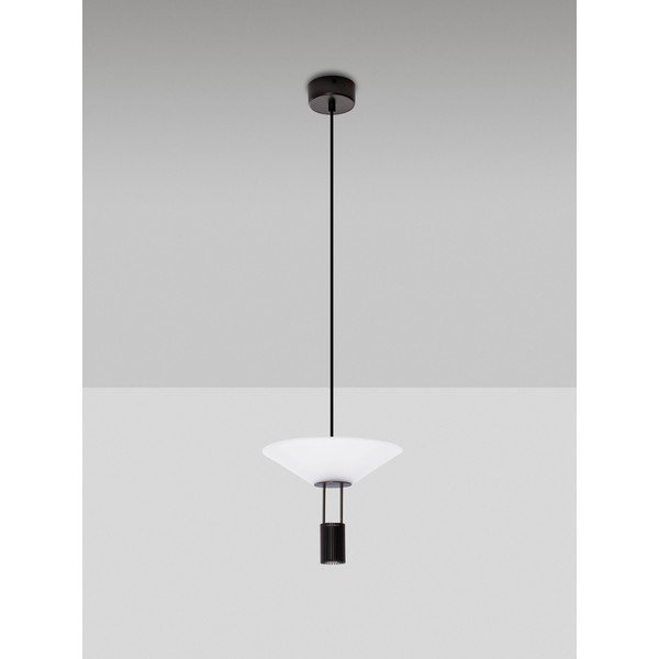 Matt must alumiiniumist LED-rippvalgusti akrüülklaasist varjuga, ø 22 cm Anafi - Nova Luce-image-4