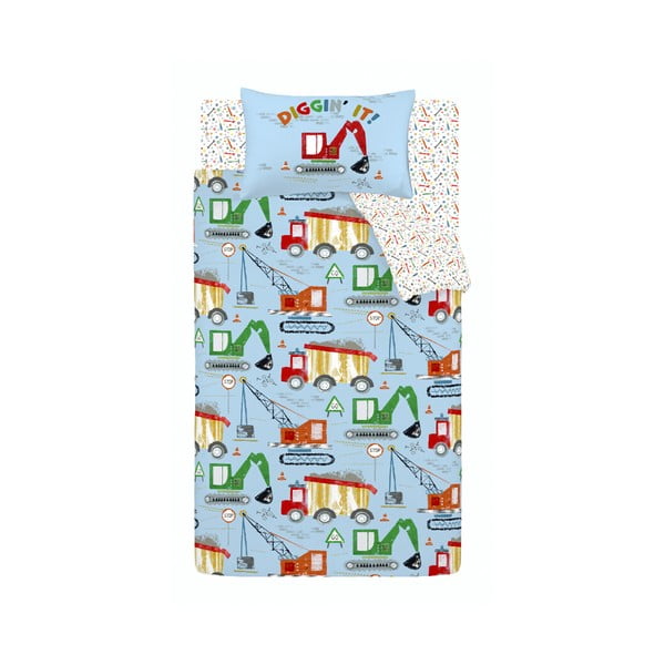 Sinine laste voodipesu 135x200 cm Digger Dreams - Catherine Lansfield