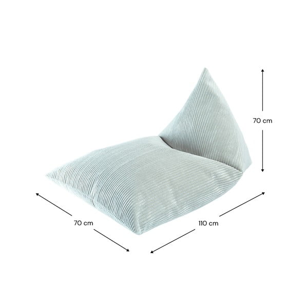 Mündivärvi velvetist laste kott-tool Big Lounger - Wigiwama-image-2