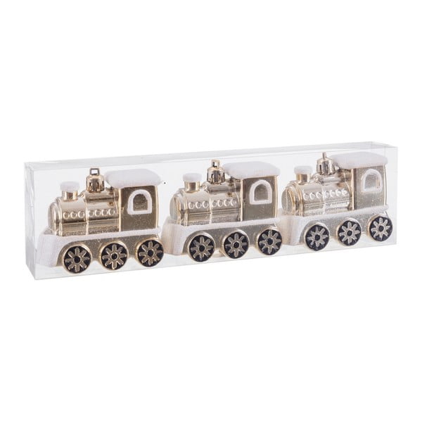 Jõulukaunistused 3 tk komplektis 6 cm Train - Casa Selección