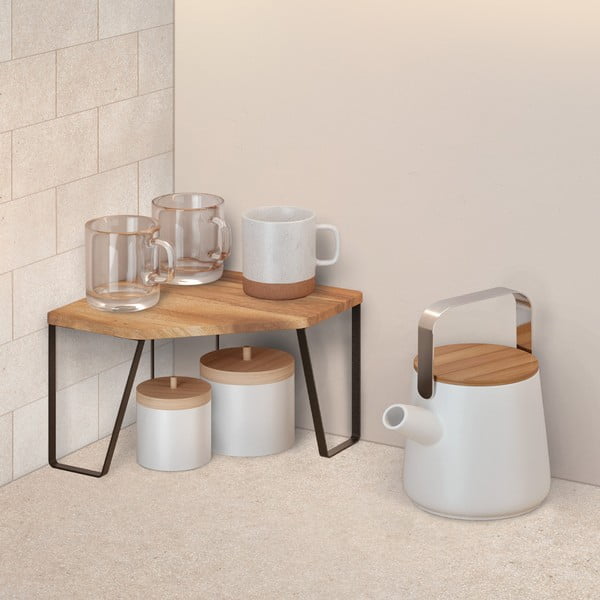 Puidust riiul 25x25 cm York - Metaltex-image-1