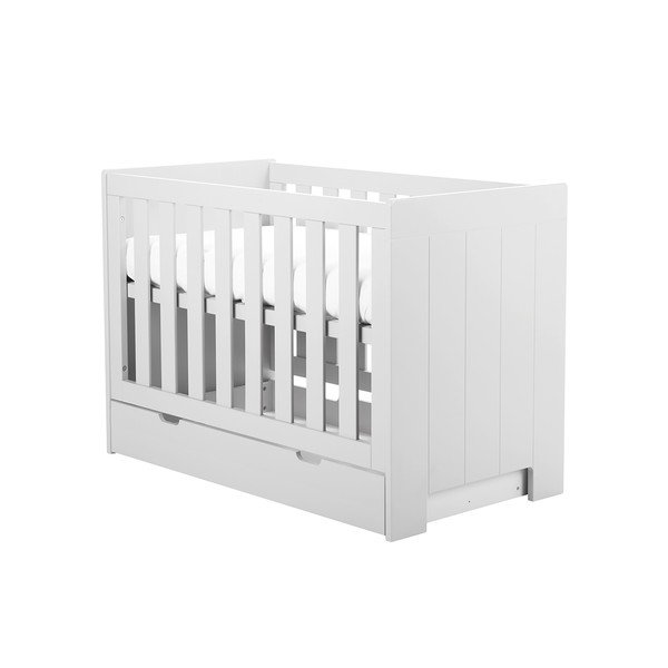 Valge voodi, 120 x 60 cm Calmo - Pinio-image-2