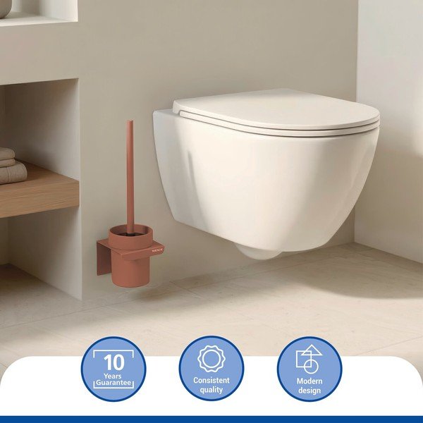 Pruun plastmassist WC-hari ilma puurimiseta Turbo-loc Lizan - Wenko-image-2