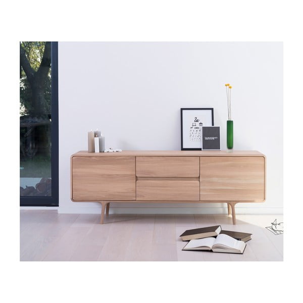 Tammepuust massiivsest puidust telerikapp Fawn - Gazzda-image-1