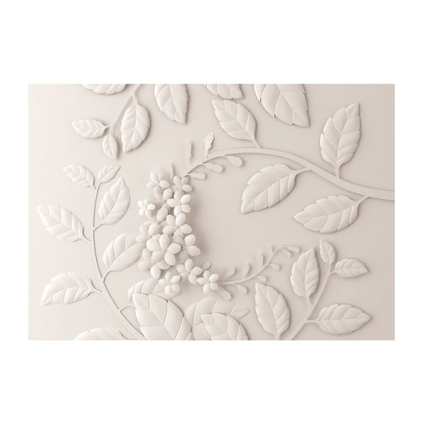 Suureformaadiline tapeet Cream , 400 x 280 cm Paper Flowers - Artgeist