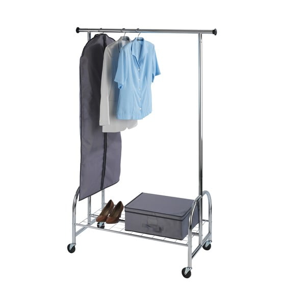 Metallist ratastega riidestange hõbedane Profi - Wenko-image-2