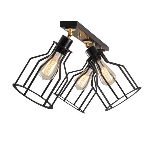 Must-kuldne laevalgusti metallist varjuga ø 17 cm Alacati - Opviq lights-image-2