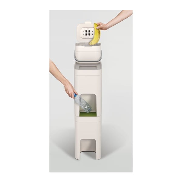 Valge kompostitav jäätmekonteiner 4 L Intelligent Waste - Joseph Joseph-image-4