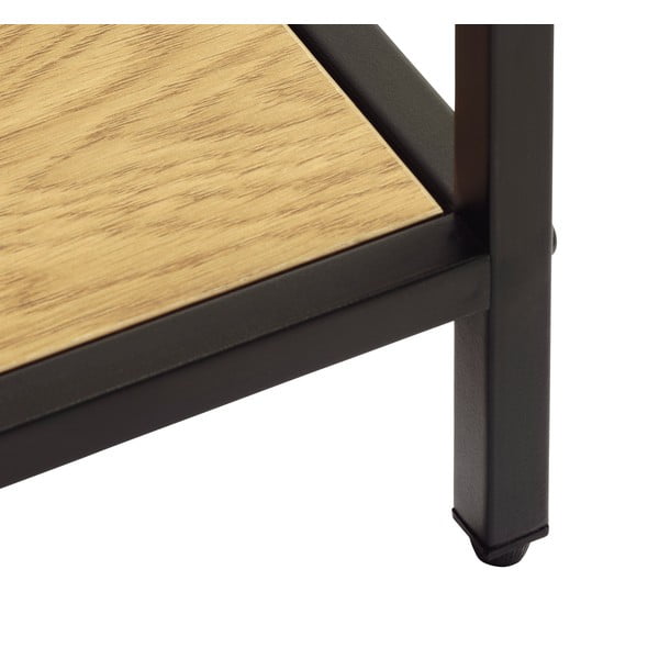 Must tammespoonist raamaturiiul 80x180x35 cm Altino - Unique Furniture-image-3