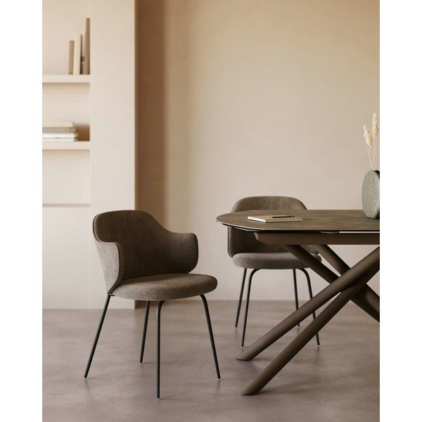 Pruunid söögitoolid 2tk komplektis Yunia - Kave Home-image-2