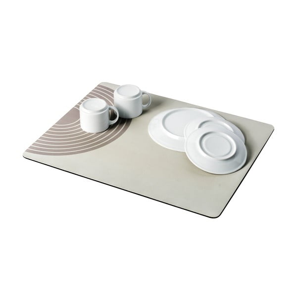 Beež kummist nõudekuivatusalus 50x40 cm Dima - Wenko