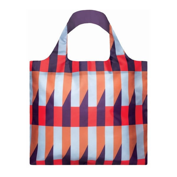 Skládací nákupní taška s kapsičkou LOQI Stripes