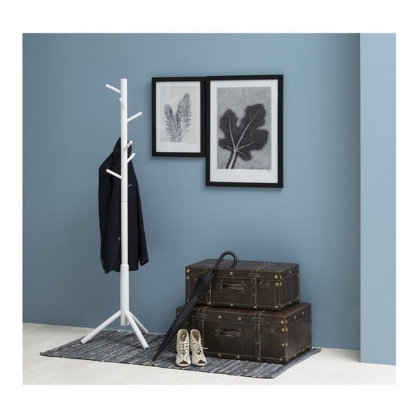 Valge kummist puidust riputuskonks Bremen - Actona-image-1