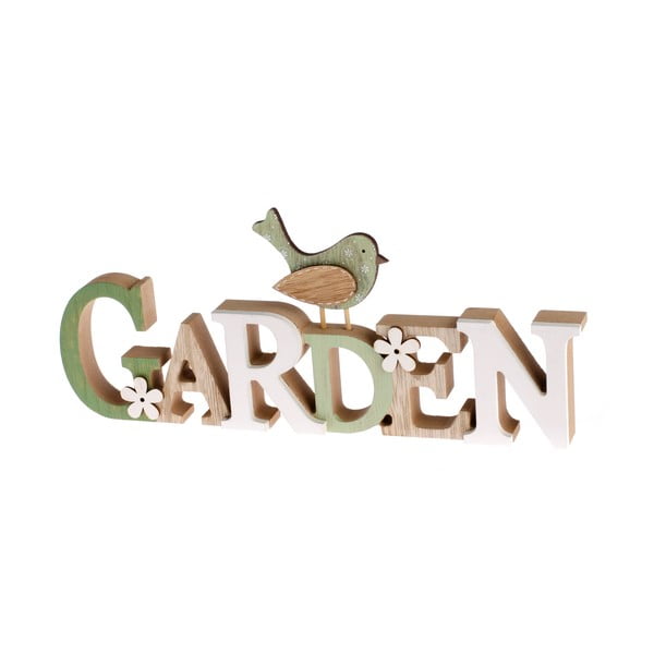 Dřevěný dekorativní nápis Dakls Garden
