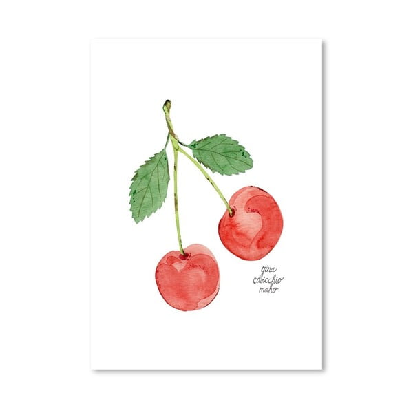 Autorský plakát Cherries, 30x42 cm