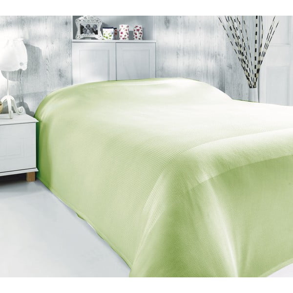 Zelený přehoz přes postel Dream 200 x 220 cm