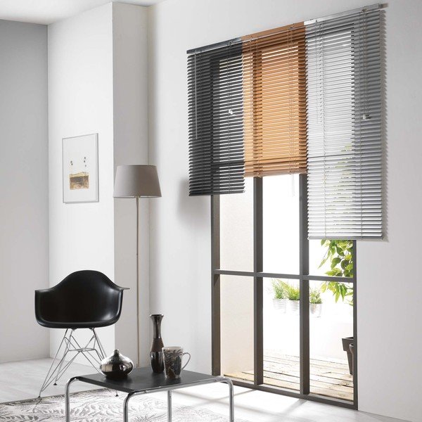 Valge metallist ruloo 90x180 cm Venitien - douceur d'intérieur-image-2