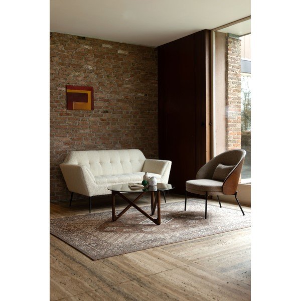 Kreem bukleekangast diivan 150 cm Kate - Dutchbone-image-1