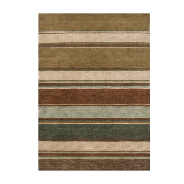 Vlněný koberec Country Green, 170x240 cm