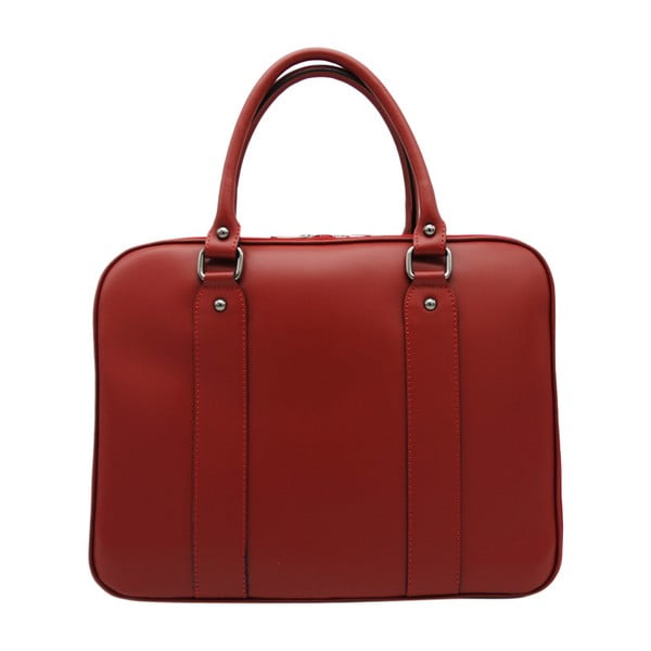 Tmavě červená taška / kabelka z pravé kůže Andrea Cardone Santo Melo