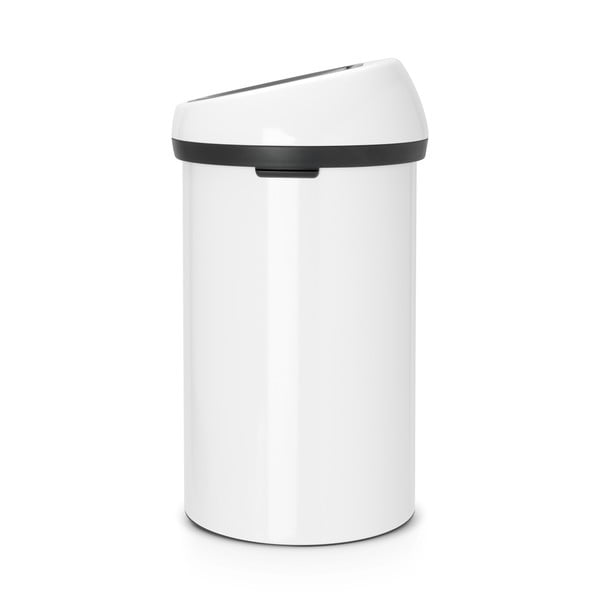 Valge terasest prügikast 60 l Touch Bin - Brabantia-image-1