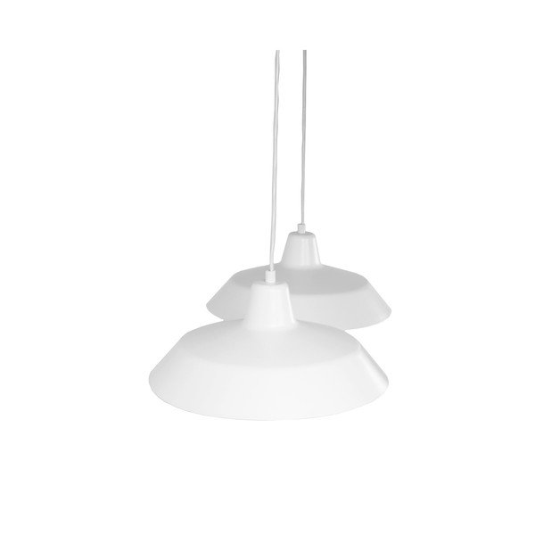Valge rippvalgusti metallist lambivarjundiga ø 35 cm Cinco - Sotto Luce-image-3
