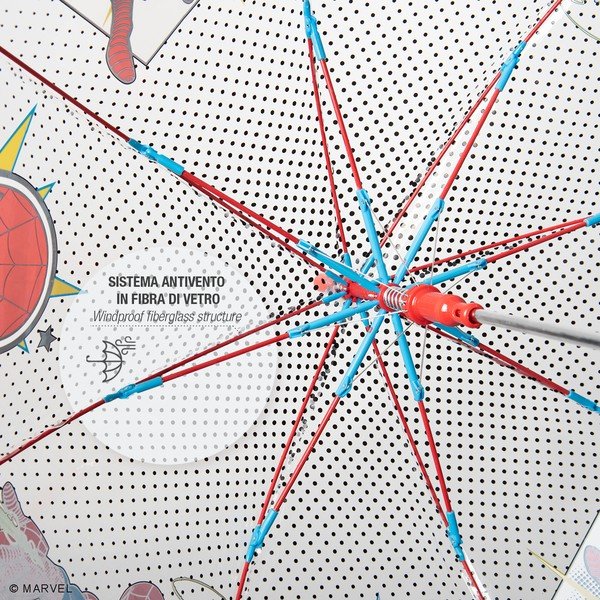 Transparentní dětský deštník odolný vůči větru Ambiance Spiderman Marvel, ⌀ 74 cm-image-1