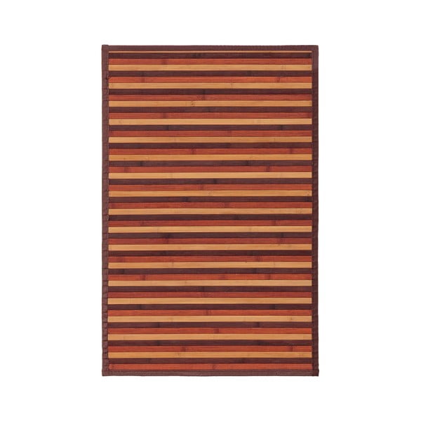 Pruun-sinepivärvi bambusest vaip 60x90 cm - Casa Selección