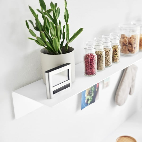 Valge metallist riiul 90 cm - YAMAZAKI-image-2