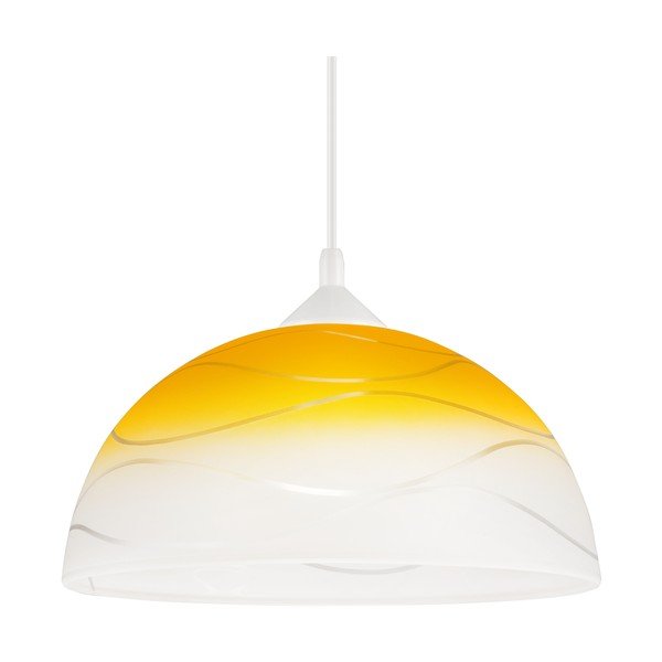 Kollane rippvalgusti klaasist varjuga ø 30 cm Sfera - LAMKUR-image-4