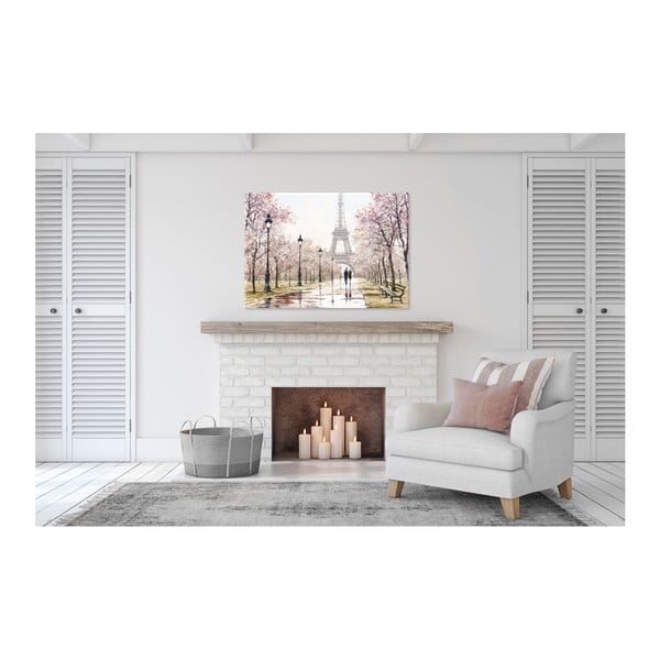 Akvarellmaal, 85 x 113 cm, lõuendil, melanhoolia. Paris - Styler-image-1