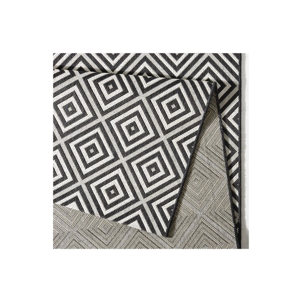 Must-valge õuevaip , 200 x 290 cm Karo - NORTHRUGS-image-2