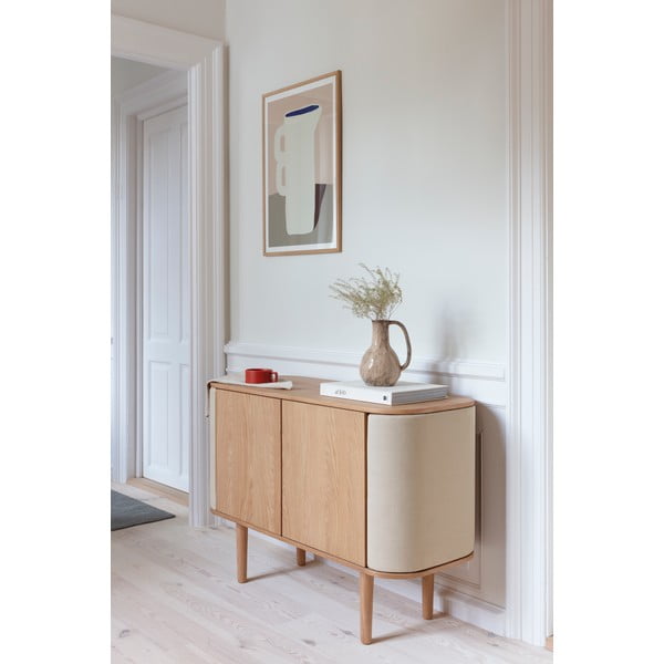 Madal kapp tamme dekoratsiooniga, beeži ja naturaalset värvi 109x75 cm Treasures - UMAGE-image-1