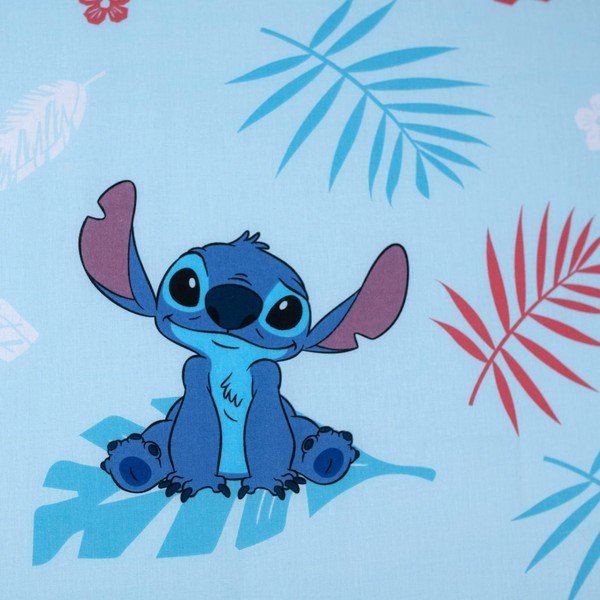Sinine puuvillane beebilina üheinimesevoodile Lilo & Stitch "Blue" - Jerry Fabrics-image-2