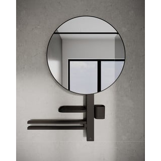 Seinapeegel riiuli ja riidepuuga ø 51 cm ALU+ – Ideal Standard