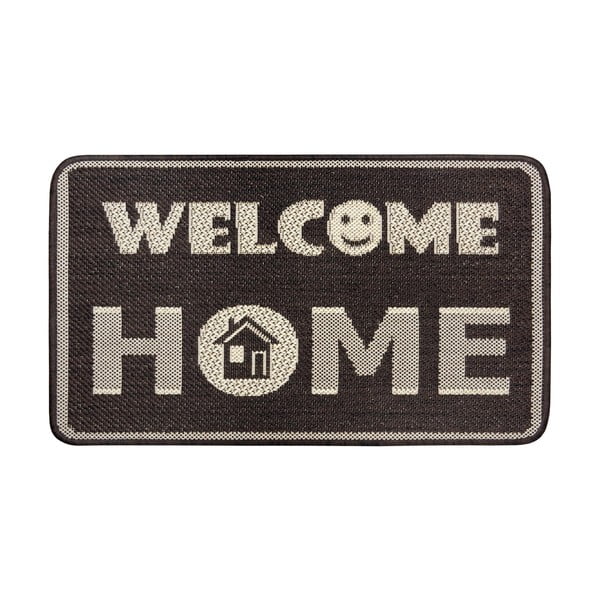 Pruun matt , 50 x 80 cm Weave Smiley Welcome - Hanse Home
