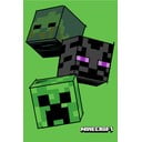 Roheline fliisist laste tekk 100x150 cm Minecraft "The Mobs" - Jerry Fabrics