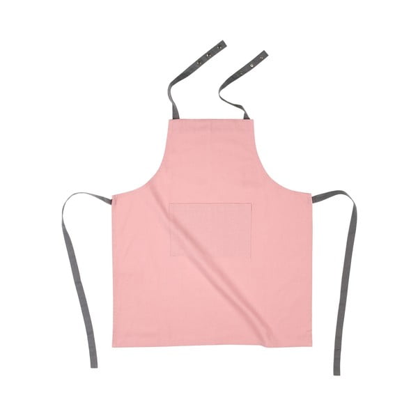 Heleroosa puuvillane köögi esiliin - Tiseco Home Studio