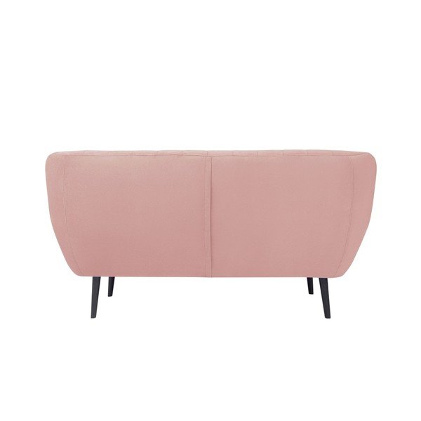 Světle růžová pohovka pro dva Mazzini Sofas Toscane, černé nohy-image-3